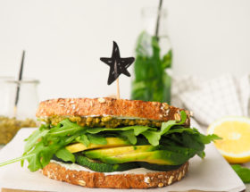 Groene vegan sandwich