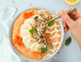 Carrot cake smoothiebowl