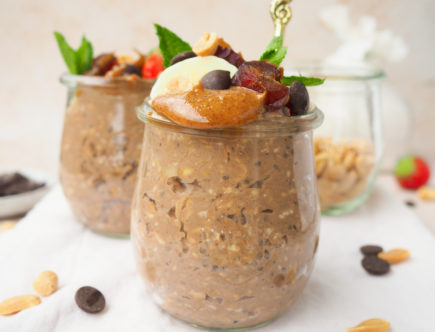 Snickers overnight oats
